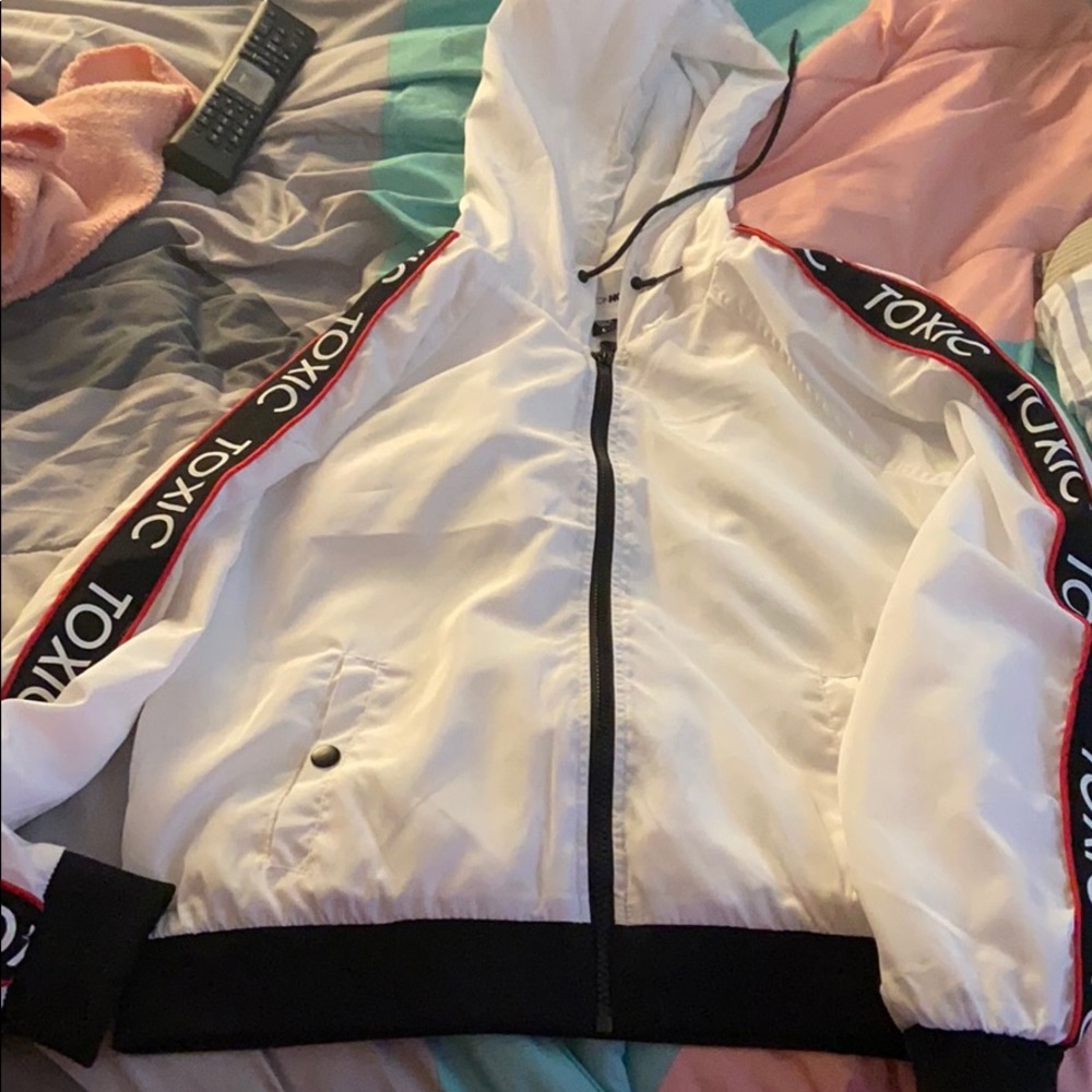 A white and black jacket